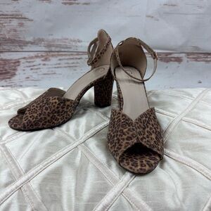 Cato Brown Leopard Print Heels size 8.5 Wide